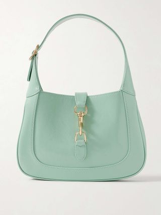 Jackie Small Patent-Leather Shoulder Bag