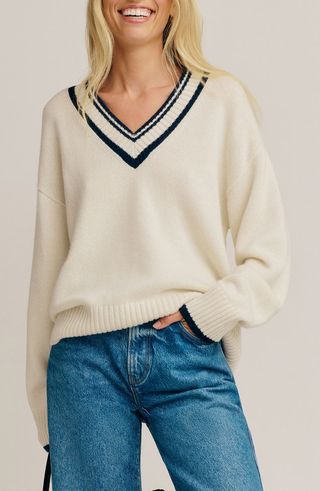 Jadey Oversize Tipped Cashmere Sweater