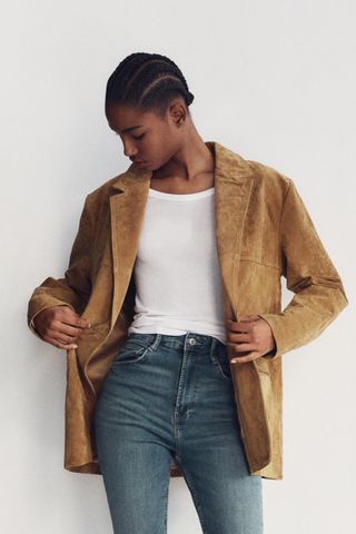 Suede Blazer