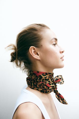 Animal Print Modal Scarf