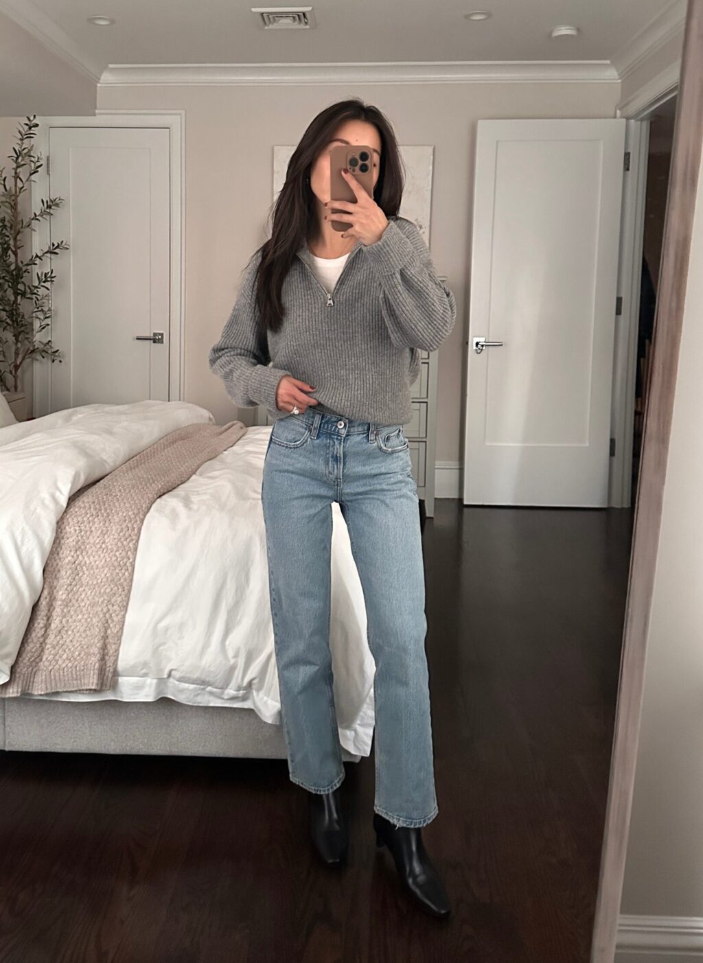 abercrombie 90's mid rise straight jeans best denim for petites