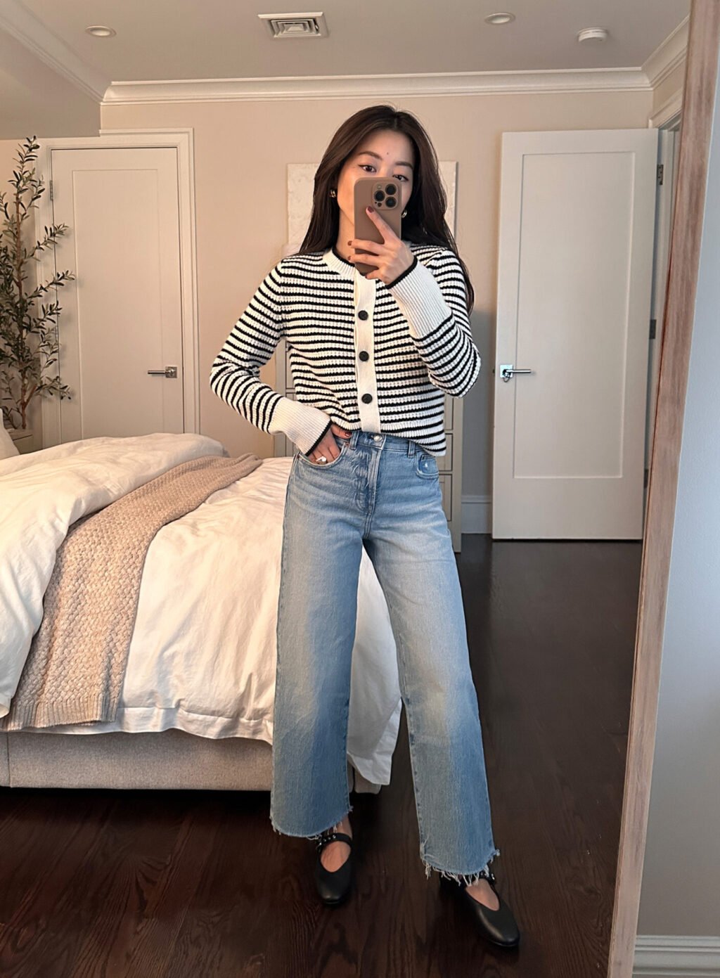 madewell perfect vintage wide crop jeans petites