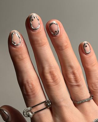 Bold Negative Space nails