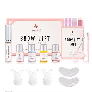 Iconsign Brow Lamination Kit, Professional Semi-Permanent Eyebrow Lift Kit, Fuller & Thicker Brows Long Lasting Up to 8 Weeks, Suitable for Salon & Home Use