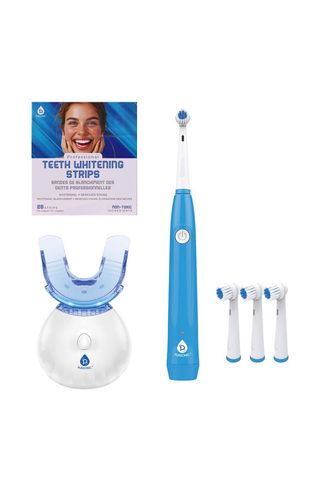 Ultimate Teeth Whitening & Oral Care Bundle Led Whitening Kit, Whitening Strips, & Usb Electric Toothbrush