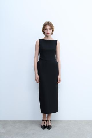 Slit Midi Dress Zw Collection