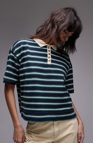 Boxy Stripe Polo