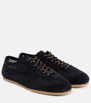 Dries Van Noten, Suede-Trimmed Mesh Sneakers