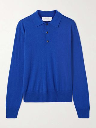 Ben Oversized Silk-Blend Polo Sweater