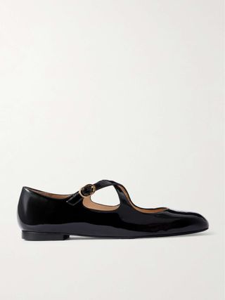 Clem Patent-Leather Mary-Jane Ballet Flats