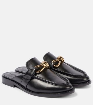 Astaire Knot Leather Mules