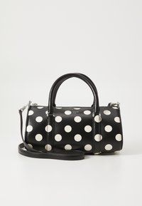 Spade Icon Dot Fine Grain Small Barrel Bag - Across Body Bag - Black Multi