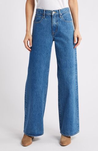 Selena High Waist Organic Cotton Wide Leg Jeans