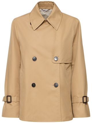 Biglia Gabardine Short Trench Coat - Weekend Max Mara - Women - Beige - 36 It