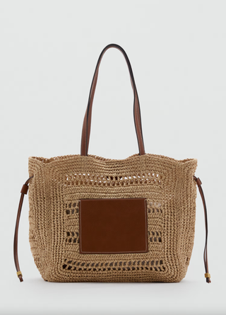 Mango Natural fibre shopper bag